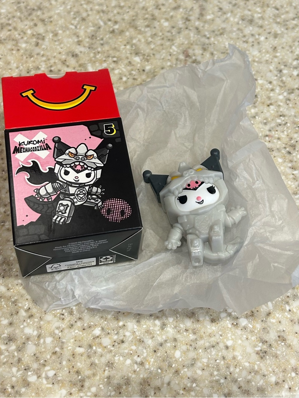 Kuromi Mechagodzilla hello Kitty Godzilla McDonald’s Collab